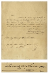 James K. Polk Autograph Letter Signed as President -- Polk Transmits a Message to Congress in April 1848, Likely Regarding the French Revolution of 1848